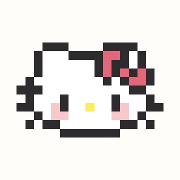 Kitty拼豆图纸预览